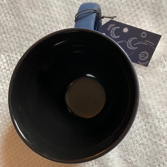 Stay Wild Moon Child Third Eye Matte Navy Blue Wide 18oz Cappuccino Coffee Mug - Picture 8 of 10